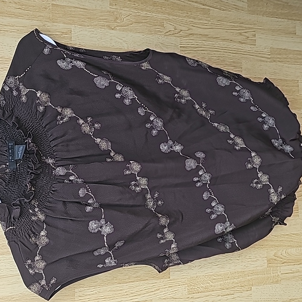 Sz L The Limited 100% silk Top